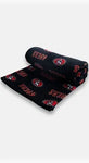 NFL Coral Fleece Travel Throw Blanket with Team Logos | 150cm x 120cm (59" x 47")