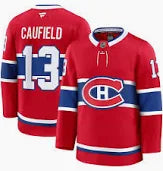 Men's Montreal Canadiens Cole Caufield Fanatics Red Premium Jersey