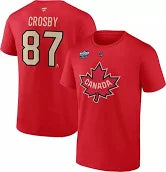 Men's Canada Sidney Crosby #87 4 Nations Face-Off Red T-Shirt