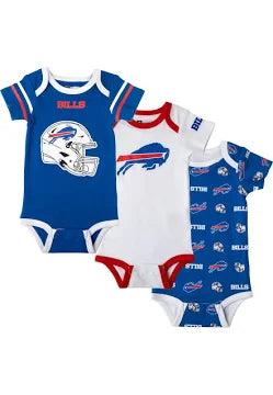 Toddler Buffalo Bills 3-Pack Bodysuit Bundle, Gift Set