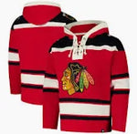 Men's Chicago Blackhawks '47 Red Superior Lacer Pullover Hoodie