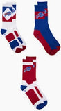 NFL Men's 3-Pack Sport Crew Fan Socks Ribbed, Arch Support, Cushioned Sole  Football Team Variations