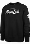 Men's Toronto Maple Leafs  47 Black Fleece Attitude Crew Sweater