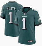 Adult Jalen Hurts Philadelphia Eagles Nike Team Jersey - Midnight Green