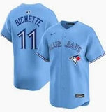 Men's Toronto Blue Jays Bo Bichette Nike Light Blue Alternate Limited Player Jersey