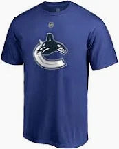 Youth Vancouver Canucks  Primary Logo T-Shirt - Blue