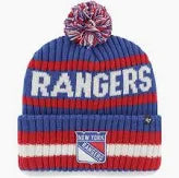 Men's New York Rangers '47 Blue Bering Cuffed Knit Hat with Pom