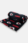 NFL Coral Fleece Travel Throw Blanket with Team Logos | 150cm x 120cm (59" x 47")