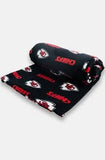 NFL Coral Fleece Travel Throw Blanket with Team Logos | 150cm x 120cm (59" x 47")