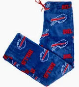 Mens Buffalo Bills Coral Fleece Pajama Lounge Pants With Team Names & Logos