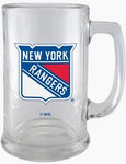 New York Rangers - 15oz. Glass Beer Stein