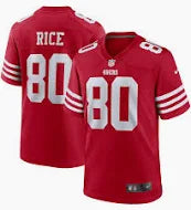 Men's Jerry Rice San Francisco 49ers Nike Team Player Game Jersey - Scarlet