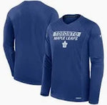Men's Toronto Maple Leafs Fanatics Blue Authentic Pro Long Sleeve T-Shirt