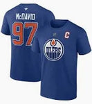 Men's Edmonton Oilers Connor McDavid Name and Number T-Shirt