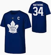 Youth Toronto Maple Leafs Auston Matthews Blue Player Name & Number - T-Shirt