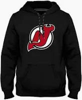 Men's New Jersey Devils Black Express Twill Logo Hoodie
