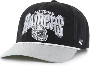 Men's Las Vegas Raiders NFL 47 Brand Black Palermo Hitch Snapback Hat