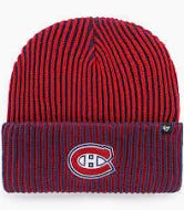 Men's Montreal Canadiens  47 Navy/Red Cold Snap Cuff Knit Toque