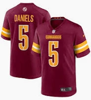 Men's Jayden Daniels Washington Commanders Jersey - Burgundy