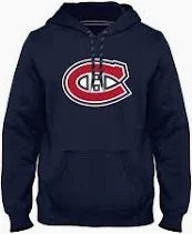 Men's Montreal Canadiens NHL Express Twill Logo Hoodie - Navy
