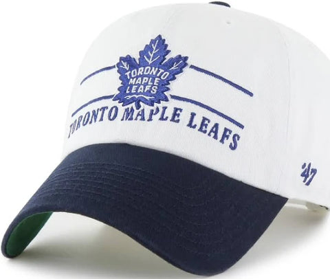 Men's Toronto Maple Leafs '47 White Team Clean Up Adjustable Hat