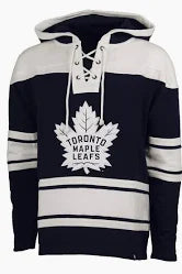 Men's Toronto Maple Leafs '47 Navy Lacer Fleece - Pullover Hoodie