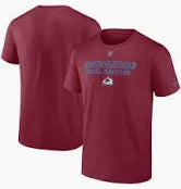 Men's Colorado Avalanche Burgundy Authentic Pro Core Primary T-Shirt