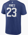 Men's Toronto Maple Leafs Matthew Knies  Name Number T Shirt