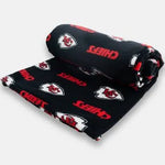 Kansas City Chiefs Fleece Travel Throw Blanket with Team Logos (Copy)