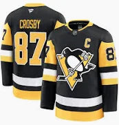 Men's Pittsburgh Penguins Sidney Crosby Fanatics Black Home Premium Player Jersey