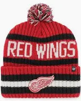 Men's Detroit Red Wings '47 Red Bering Cuffed Knit Hat with Pom