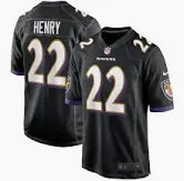 Men's Nike Baltimore Ravens Derrick Henry Jersey - Black