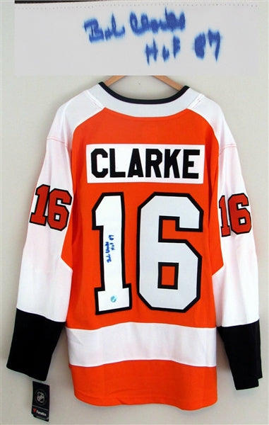 Sold at Auction: Bobby Clarke autographed Philadelphia Flyers professional  model jersey c.1980s.