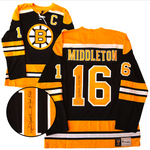 Rick Middleton Signed Jersey Bruins Black Vintage Fanatics Insc "50 Goal Club"