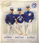 Alomar, Molitor, Olerud 1993 AL Batting Title Top 3 Triple Bobblehead