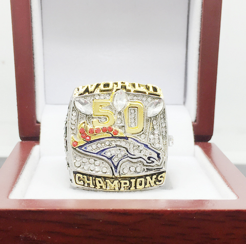 Denver Broncos 2016 Super Bowl Championship Replica Ring
