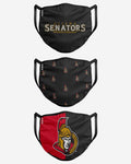 Ottawa Senators Face Mask - 3 Pack