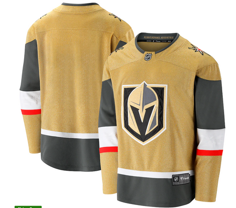 Men's Las Vegas Golden Knights Gold Alternate Authentic Adidas Pro Jersey