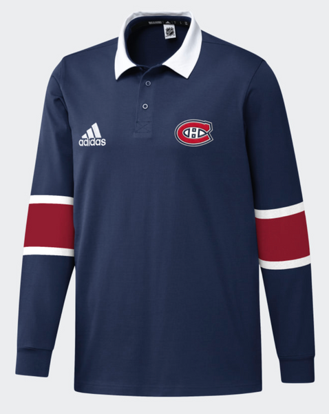 Men s Adidas Montreal Canadiens Long Sleeve Rugby Top Pro Am Sportswear Sudbury