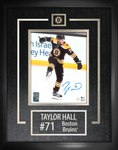 Taylor Hall Boston Bruins Signed Framed 8x10 Goal Celebration Photo
