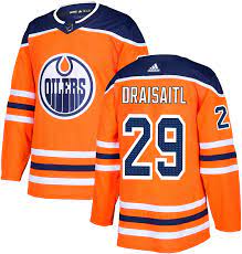Men's Edmonton Oilers Leon Draisaitl Authentic Adidas Pro Stitch Player Jersey