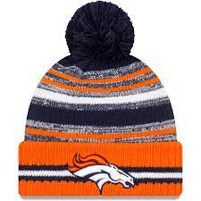 Men's New Era Denver Broncos 2021 NFL Sideline Cuffed Knit Toque