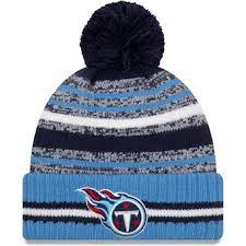 Men's New Era Tennessee Titans 2021 NFL Sideline Cuffed Knit Toque