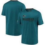Men's San Jose Sharks Teal Locker Room Performance T-shirt