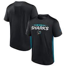 Men's Sea Jose Sharks Fanatics Branded Authentic Pro Short Sleeve Tech T-Shirt