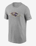 Men's Nike Grey Baltimore Ravens Logo T-Shirt