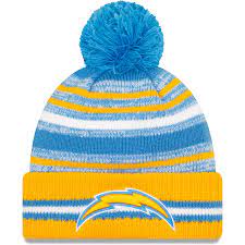 Men's New Era Los Angeles Chargers 2021 NFL Sideline Cuffed Knit Toque