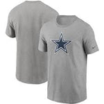 Men's Nike Grey Dallas Cowboys Logo T-Shirt