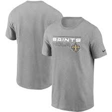 Men's Nike New Orleans Saints Grey Broadcast T-Shirt