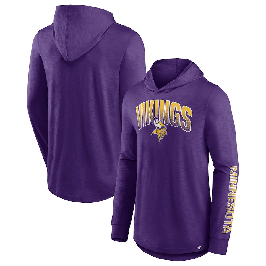 ウォームアップウェア NFL VIKINGS SWEAT NFL ISG 2025 Minnesota Vikings Black Premium Pullover Hoodie